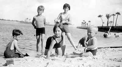 Marge Poses On A Beach In Florida